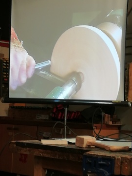 View of tool presentation on screen